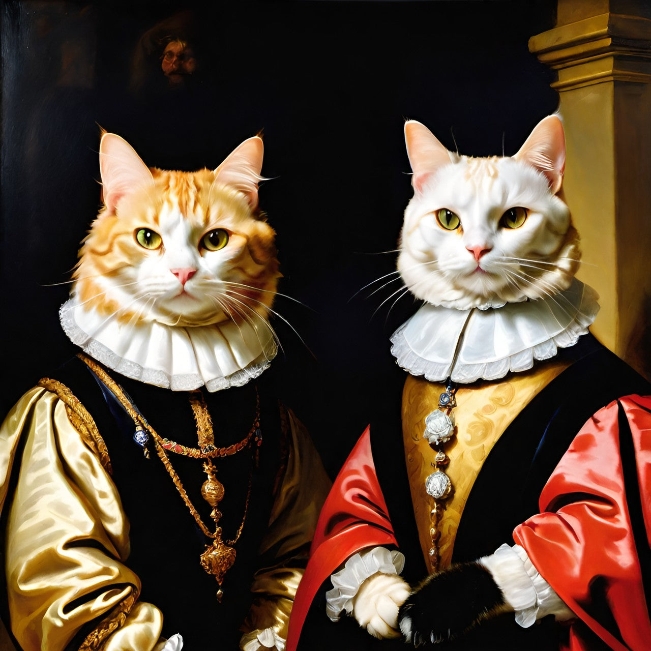 Cats from the Machine - The Tudor  Court V  Magnet
