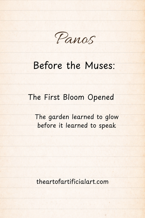 Before the Muses: First Fragments