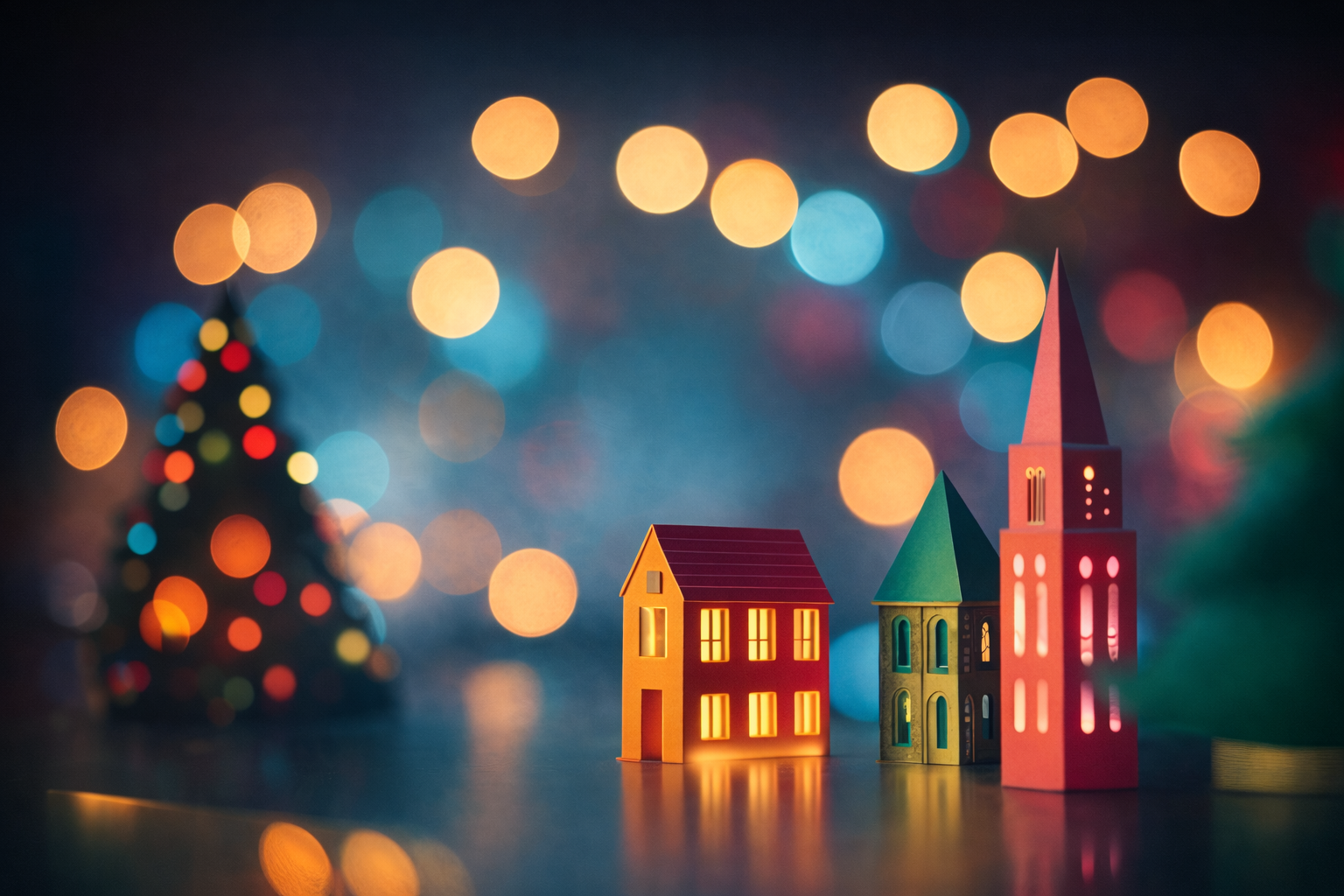 Winter Villages 6 Card Greeting Card Set