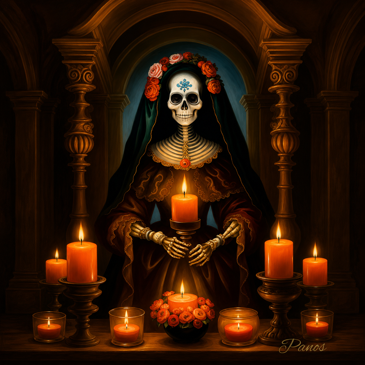 Día de los Muertos Magnets — Vol. IV: The Candlelit Procession