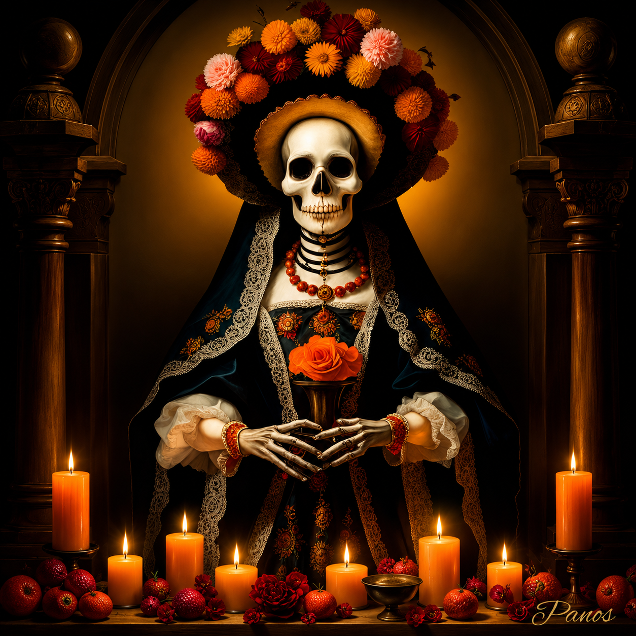 Dia de los Muertos  Magnets - Vol. IV The Candlelit  Procession