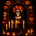 Día de los Muertos Magnets — Vol. IV: The Candlelit Procession