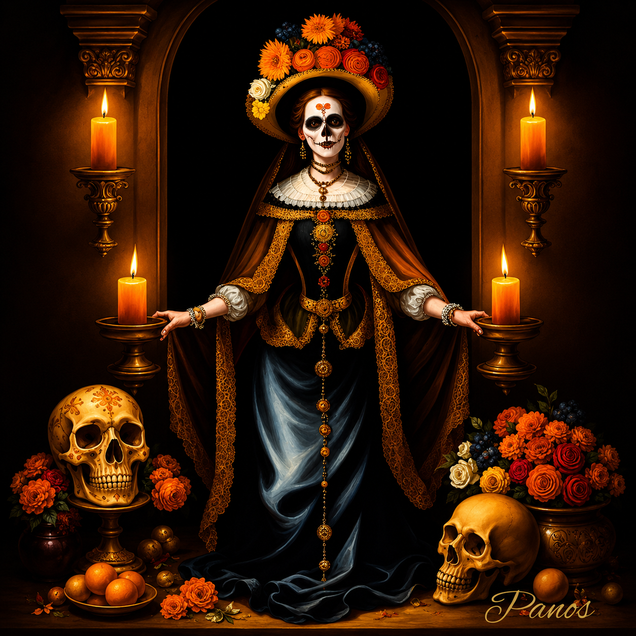 Día de los Muertos Magnets — Vol. IV: The Candlelit Procession