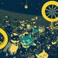 Cats from the Machine — When the Corner Store Cats Gather Magnet