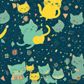 Cats from the Machine — Corner-Store Cats Magnet