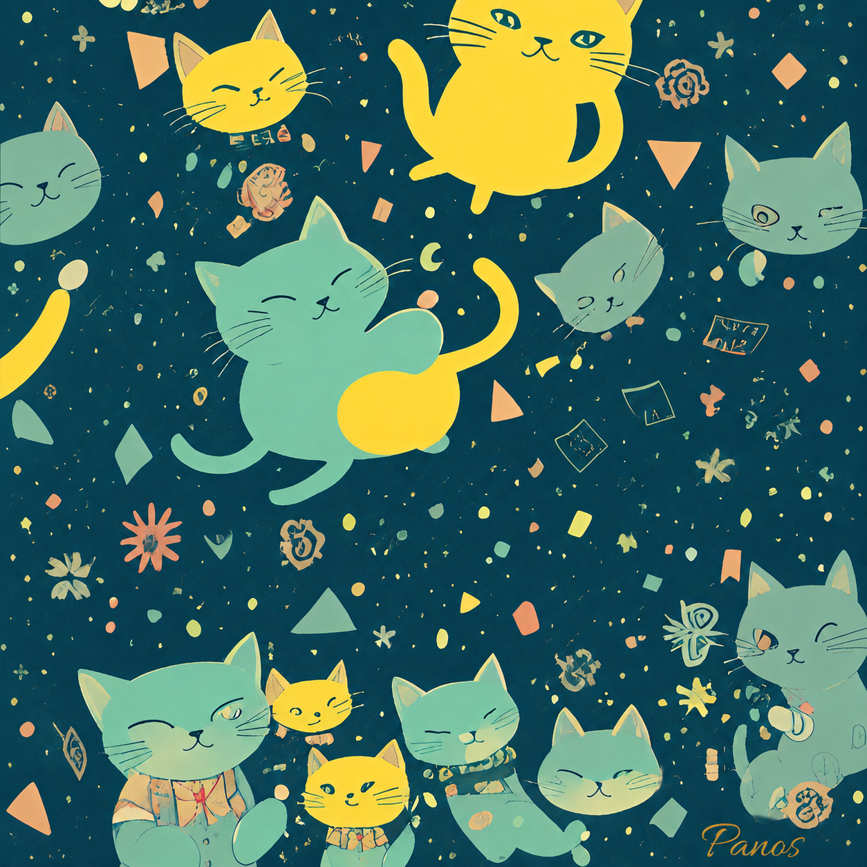 Cats from the Machine — Corner-Store Cats Magnet