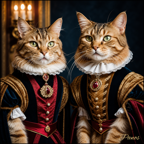 Cats from the Machine — Tudor Court I Magnet