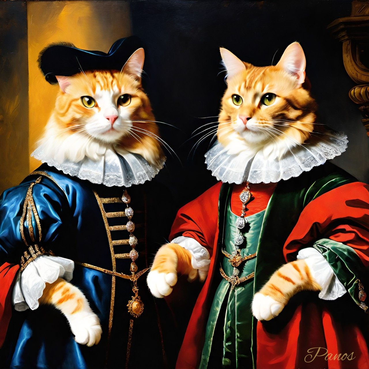 Cats from the Machine - The Tudor Court II  Magnet