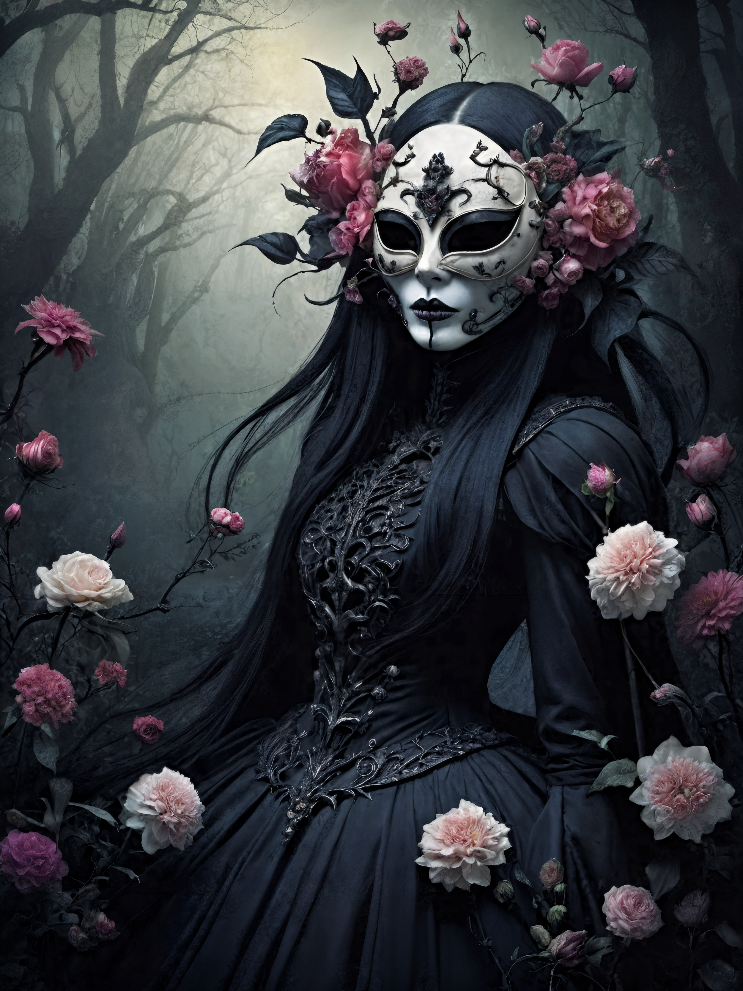 I Stop for Flowers Vol. I — Masquerade Garden 6-Card Set