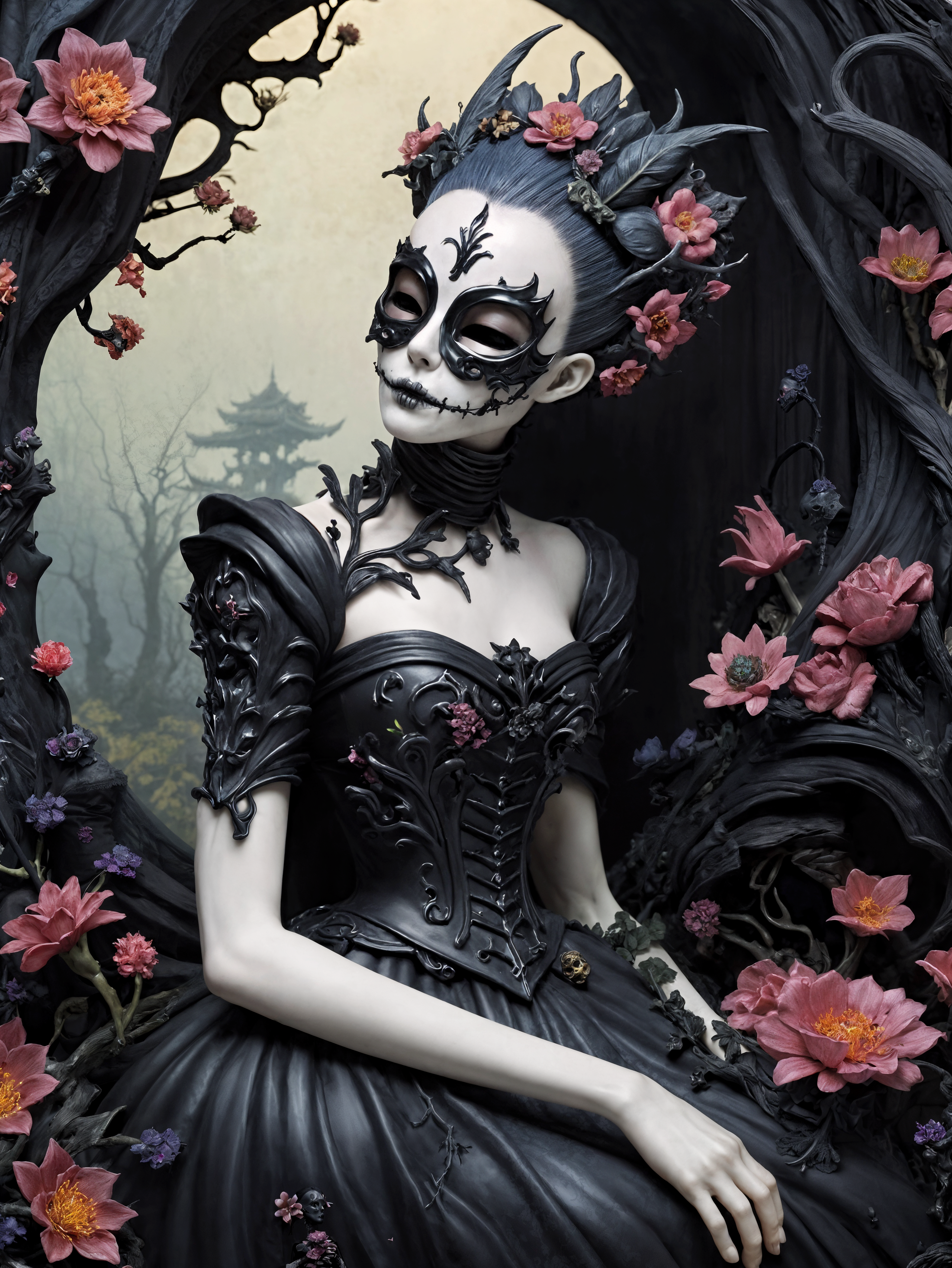 I Stop for Flowers Vol. I — Masquerade Garden 6-Card Set